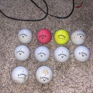 10 Used callaway golf balls
